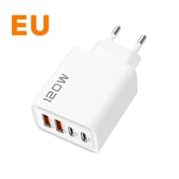 120W Quick Charger PD 4 Ports USB C Charger Type C USB Phone Charger Fast Charging Adapter for Samsung iPhone Huawei Xiaomi NEW