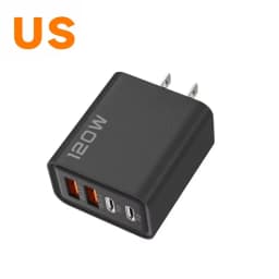 120W Quick Charger PD 4 Ports USB C Charger Type C USB Phone Charger Fast Charging Adapter for Samsung iPhone Huawei Xiaomi NEW