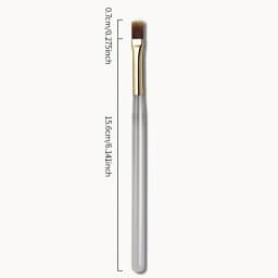 2pcs Wide Soft Bristle Nail Brush Gradient Design Acrylic Handle Gel Polish Applicator Nail Tools
