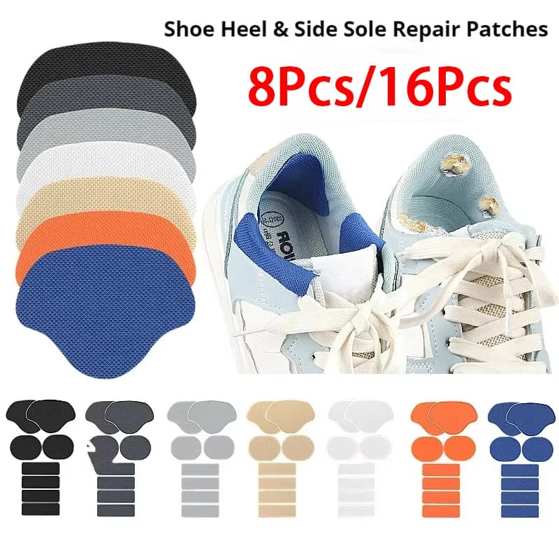 Sneakers Heel Repair Shoe Side Damage Lining Patch Sticker Shoe Heel Wear Repair Patch Suitable for a Wide Range of Shoes