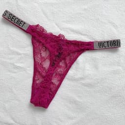 2025 New Sexy Pink Brand Lingerie Female Intimate Underwear Rise Women Panties Bra Rhinestone Letter Comfort Brief