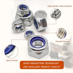 Anti-Loosening Hex Nuts M3-M10 40/42/200/220pcs Non-Slip Locking Fasteners for Industrial Construction Electronics Automotive