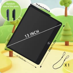 11/13/16 Inch Kids Chalkboard LCD Writing Board Tablet Drawing Painting Educational Toy for Children Aged 3-8 Years Boys Girls