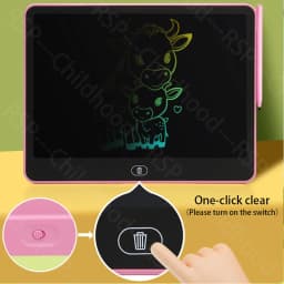 11/13/16 Inch Kids Chalkboard LCD Writing Board Tablet Drawing Painting Educational Toy for Children Aged 3-8 Years Boys Girls