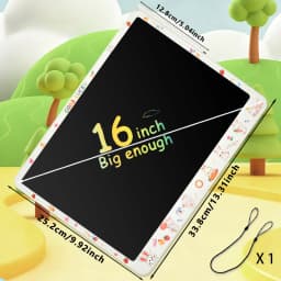 11/13/16 Inch Kids Chalkboard LCD Writing Board Tablet Drawing Painting Educational Toy for Children Aged 3-8 Years Boys Girls