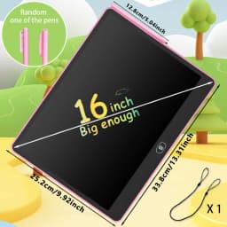 11/13/16 Inch Kids Chalkboard LCD Writing Board Tablet Drawing Painting Educational Toy for Children Aged 3-8 Years Boys Girls
