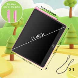 11/13/16 Inch Kids Chalkboard LCD Writing Board Tablet Drawing Painting Educational Toy for Children Aged 3-8 Years Boys Girls