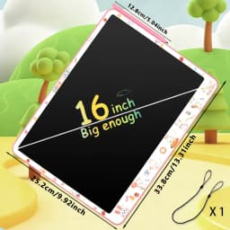 11/13/16 Inch Kids Chalkboard LCD Writing Board Tablet Drawing Painting Educational Toy for Children Aged 3-8 Years Boys Girls