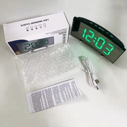 Latest Digital Clock LED Alarm Clock Bedroom Electronic Desktop Clock With Temperature Display Adjustable Brightness 12/24 Hours