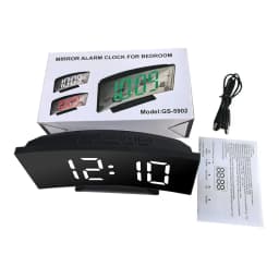 Latest Digital Clock LED Alarm Clock Bedroom Electronic Desktop Clock With Temperature Display Adjustable Brightness 12/24 Hours