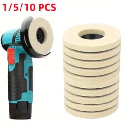 1/5/10pcs 75mm Wool Polishing Wheel Polishing Pads Angle Grinder Wheel Felt Polishing Disc for Metal Marble Glass Ceramic