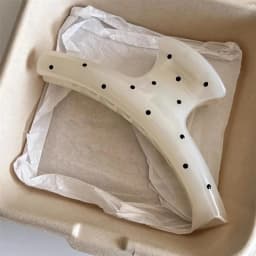 Korean Large Size Acrylic Dragon Bone Shark Hair Clip French Style Polka Point Arc Back of Head Hair Claw Clamp Hair Accessories