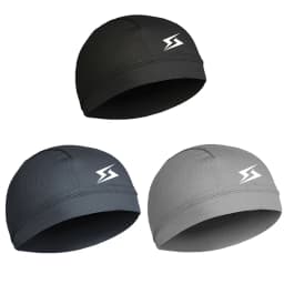 Musion Under Helmet Beanie Cap Vented Sweat Absorbent Moisture Wicking for Men Cycling Motorcycle Riders