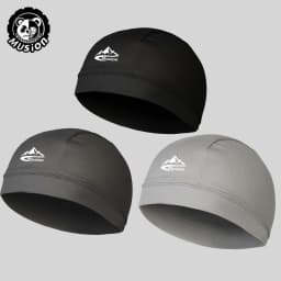 Musion Under Helmet Beanie Cap Vented Sweat Absorbent Moisture Wicking for Men Cycling Motorcycle Riders