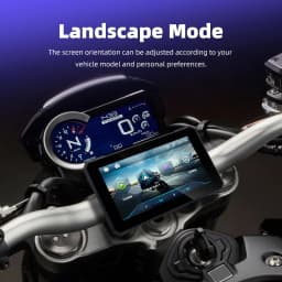 EKIY 5.0 inch Wireless CarPlay Moto Android Auto Portable Digital Motorcycle Dashboard GPS Navigation Removable Display Screen