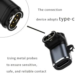 Type C IOS USB to 4pin Charger Adapter Connector for Garmin Fenix 7/6/5/7X/6X/5X/ Venu 2 Plus Watch Charging Converter