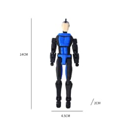 3D Printed Invincible Boy Invincible Mark Multi-Jointed Movable Model Light Blue Stripe Style Dummy13 T13 Collection