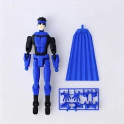 3D Printed Invincible Boy Invincible Mark Multi-Jointed Movable Model Light Blue Stripe Style Dummy13 T13 Collection