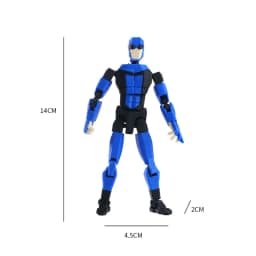 3D Printed Invincible Boy Invincible Mark Multi-Jointed Movable Model Light Blue Stripe Style Dummy13 T13 Collection