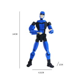 3D Printed Invincible Boy Invincible Mark Multi-Jointed Movable Model Light Blue Stripe Style Dummy13 T13 Collection