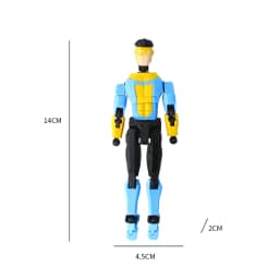 3D Printed Invincible Boy Invincible Mark Multi-Jointed Movable Model Light Blue Stripe Style Dummy13 T13 Collection