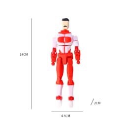 3D Printed Invincible Boy Invincible Mark Multi-Jointed Movable Model Light Blue Stripe Style Dummy13 T13 Collection