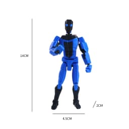 3D Printed Invincible Boy Invincible Mark Multi-Jointed Movable Model Light Blue Stripe Style Dummy13 T13 Collection