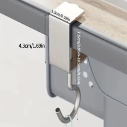5/10pcs Desktop Hook, Universal Adjustable, No Need to Drill Holes Portable Table Edge Hook, Hanging Backpack, Headphones