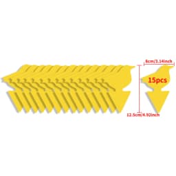Landisun Fruit Fly Traps Fungus Gnat-Traps for Indoor-Outdoor Yellow Fruit-Fly Sticky-Trap Plants Flying Bug Insects Traps