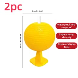 Landisun Fruit Fly Traps Fungus Gnat-Traps for Indoor-Outdoor Yellow Fruit-Fly Sticky-Trap Plants Flying Bug Insects Traps