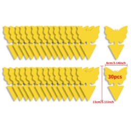 Landisun Fruit Fly Traps Fungus Gnat-Traps for Indoor-Outdoor Yellow Fruit-Fly Sticky-Trap Plants Flying Bug Insects Traps