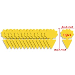 Landisun Fruit Fly Traps Fungus Gnat-Traps for Indoor-Outdoor Yellow Fruit-Fly Sticky-Trap Plants Flying Bug Insects Traps