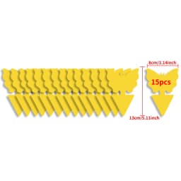 Landisun Fruit Fly Traps Fungus Gnat-Traps for Indoor-Outdoor Yellow Fruit-Fly Sticky-Trap Plants Flying Bug Insects Traps