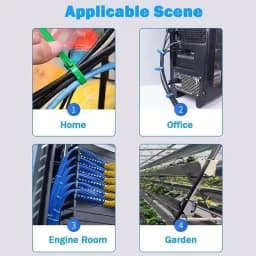 100PCS Reusable Self-Locking Nylon Cord Ties SecureFastening MixedColors Durable Flexible Ribbed Design for Indoor&Outdoor