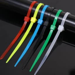 100PCS Reusable Self-Locking Nylon Cord Ties SecureFastening MixedColors Durable Flexible Ribbed Design for Indoor&Outdoor