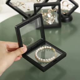 10pcs, Transparent Floating Display Box, Plastic Film Jewelry Packaging Box, Jewelry, Necklace, Ring, and Collectible Storage Bo