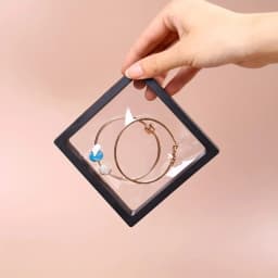 10pcs, Transparent Floating Display Box, Plastic Film Jewelry Packaging Box, Jewelry, Necklace, Ring, and Collectible Storage Bo