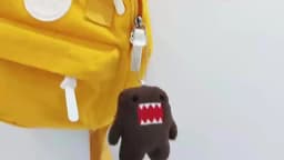 Kawaii Cute Domo Kun Plush Keychain Anime Keyring Charm for Bag Keys Gift Collection