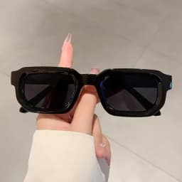 New Men Vintage Rectangle Frame Sunglasses Fashion Retro Sun Glasses Luxury Brand Design Glasses UV400 Eyewear Women Goggles