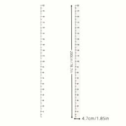 2m Wall Height Measurement Card - Easy-to-Read Durable PC Material Writeable & Removable Ideal for Room Decor Wall Decorations
