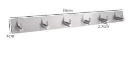 Stainless Steel 3M Self Adhesive Hooks Sticky Wall Door Hook Robe Tea Towel Rustproof Towel Rack, Clothes Coat Hanger