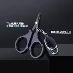 1set Titanium Coating Stainless Steel Fishing Scissor Plier Cut PE Braid Line Cutter Plies Carp Outdoor Fishing Accessories Tool