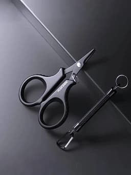 1set Titanium Coating Stainless Steel Fishing Scissor Plier Cut PE Braid Line Cutter Plies Carp Outdoor Fishing Accessories Tool