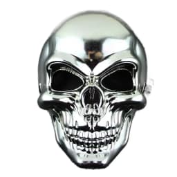 New Silvery Skull Mask Halloween Skull Head Cosplay Mask Anti-terrorism Skeleton Mask Masquerade Horror Gold Ghost Masque