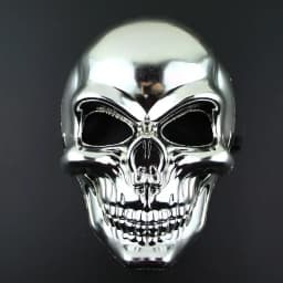 New Silvery Skull Mask Halloween Skull Head Cosplay Mask Anti-terrorism Skeleton Mask Masquerade Horror Gold Ghost Masque