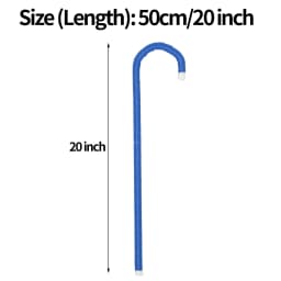 Children 50cm Dance Cane Performance Crutch Walking Stick Dance Props for Jazz Dance Belly Dance Halloween Party Magician Props