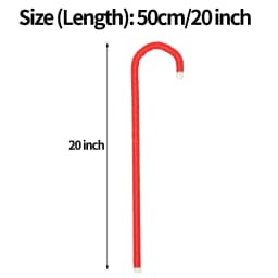 Children 50cm Dance Cane Performance Crutch Walking Stick Dance Props for Jazz Dance Belly Dance Halloween Party Magician Props