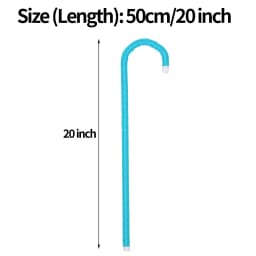 Children 50cm Dance Cane Performance Crutch Walking Stick Dance Props for Jazz Dance Belly Dance Halloween Party Magician Props
