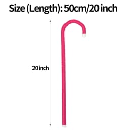 Children 50cm Dance Cane Performance Crutch Walking Stick Dance Props for Jazz Dance Belly Dance Halloween Party Magician Props