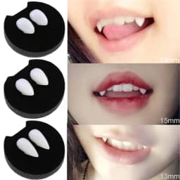 Vampire Teeth Fangs Dentures Props Halloween Costume Props False Teeth Solid Glue Denture Adhesive Halloween Party Decorhallowe